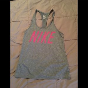 Gray Nike tank